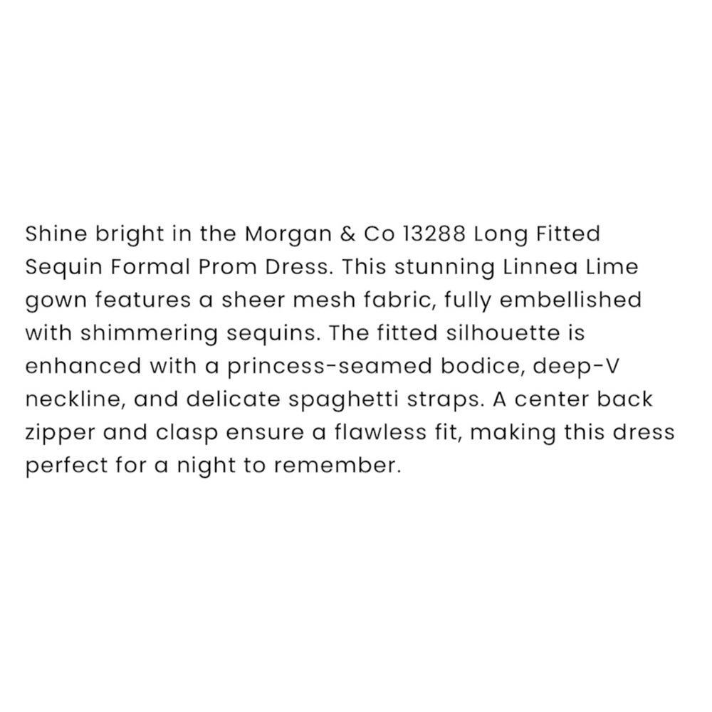 Morgan & Company Lime Green Evening Gown - Picture 9 of 11